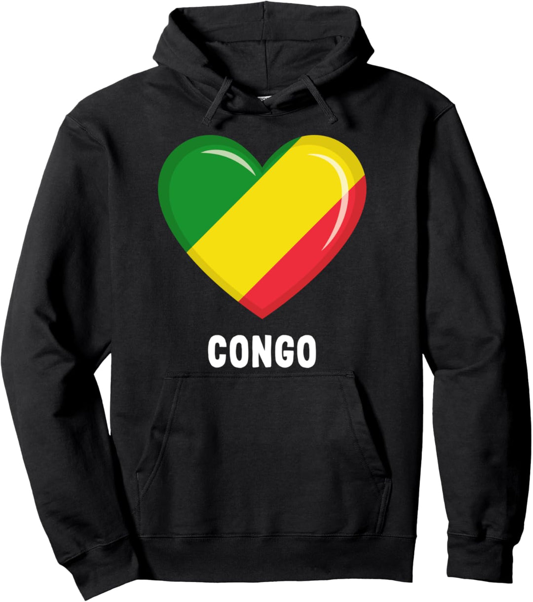 Kongo Flagge Hoodie | Kongolesen Pullover Hoodie