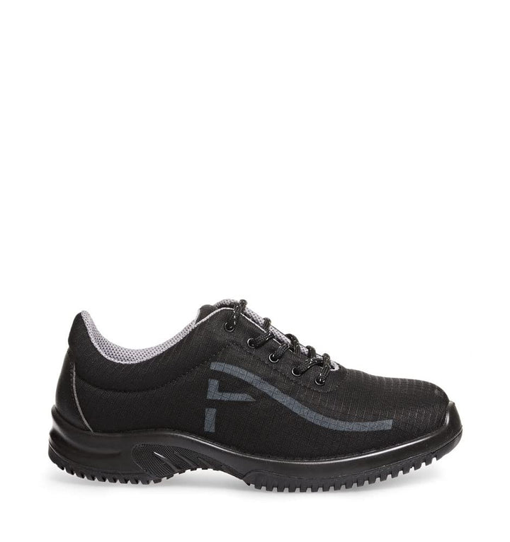 Abeba Sicherheits-Halbschuh 1628 - Uni6 Mikrofaser-Textil schwarz 38 EU, 38 EU