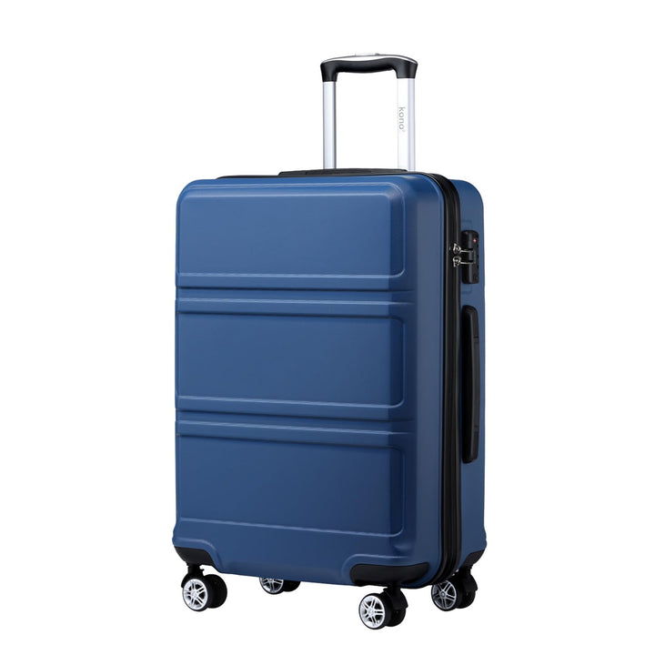 KONO Koffer Trolley Reisekoffer L (65cm) Dunkelblau, L (65cm) Dunkelblau