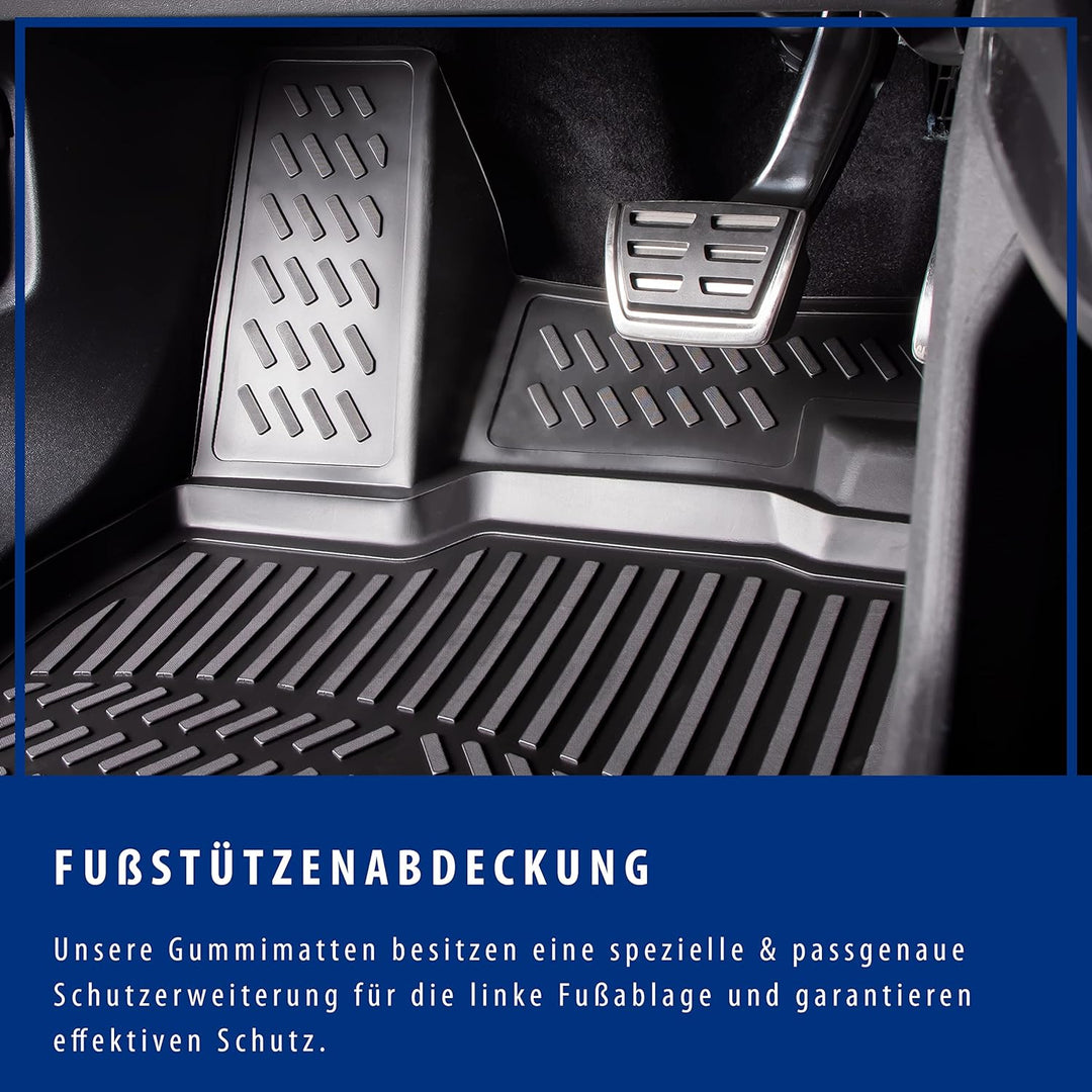 Design 3D Gummimatten Set für OPEL Corsa F Baujahr ab 2019 (PASST Nicht IN Elektro) | Extra hoher 5c