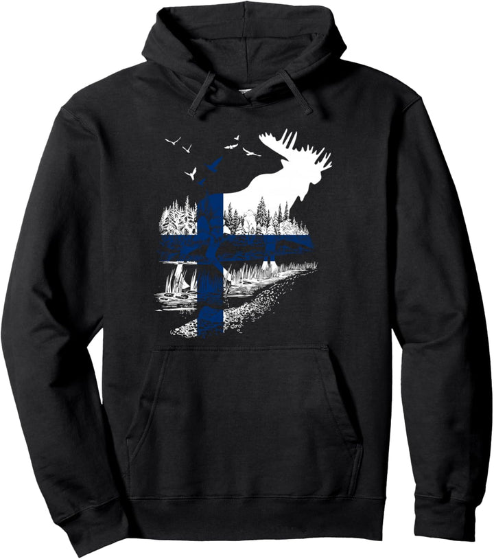FINNLAND FAHNE FLAGGE ELCH FINNLAND Pullover Hoodie