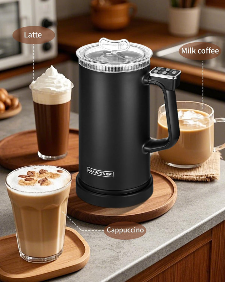 Elektrische Milchaufschäumer 4-in-1 Automatische Induction Milch Frother 500 ML Kapazität für Latte