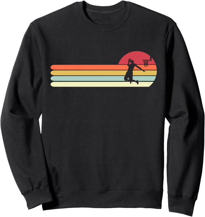 Retro-Basketball-Geschenk für Papa, lustiger Basketball Sweatshirt