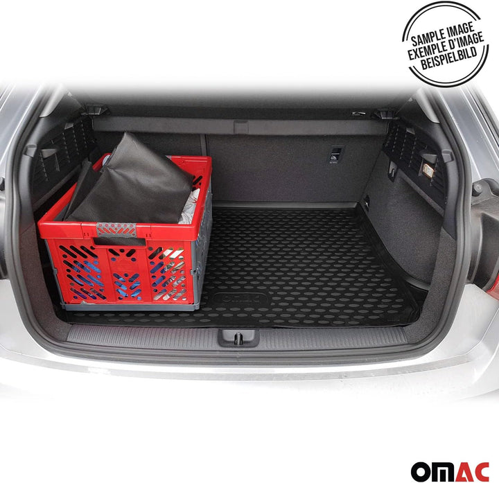 Kofferraumwanne Kofferraummatte kompatibel mit Skoda Fabia 2021-2023 Auto Gummi Schwarz