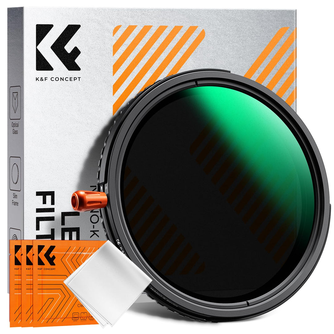 K&F CONCEPT 3-IN-1 Filter 37mm Polfilter&ND2-ND32&Black Mist 1/4 Filter mit 28 Schichten Nanobeschic