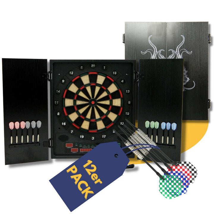 Best Sporting Dartscheibe elektronisch Glasgow I elektronische Dartscheibe mit LED-Anzeigen I E-Dart