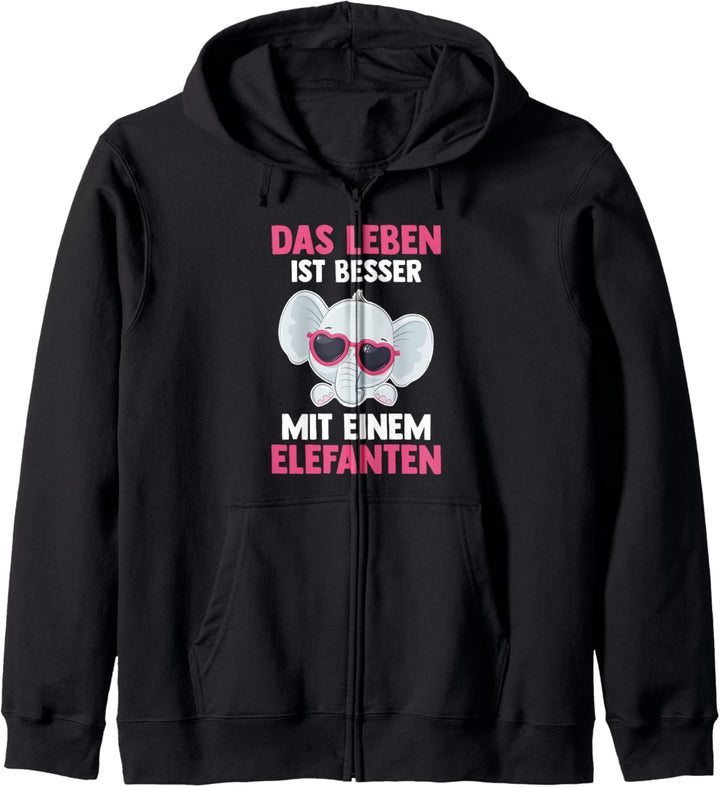 Elefant Elefanten Kapuzenjacke