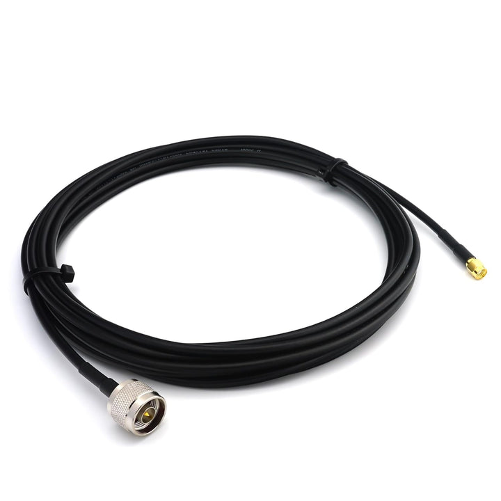 8m RP-SMA Stecker auf N Stecker RG58 Koaxialkabel — 8 Meter Verlustarmes Antennenkabel 50 Ohm Verlän