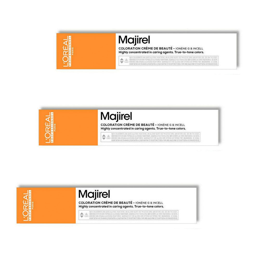 3x Loreal Majirel 9,3 Sehr Helles Blond Gold Creme Haarfarbe - 50ml
