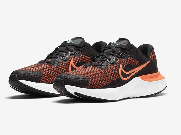Nike Unisex Kinder Renew Run 2 (Gs) Laufschuh 36 EU Black Chile Red Hyper Crimson Green Glow White D