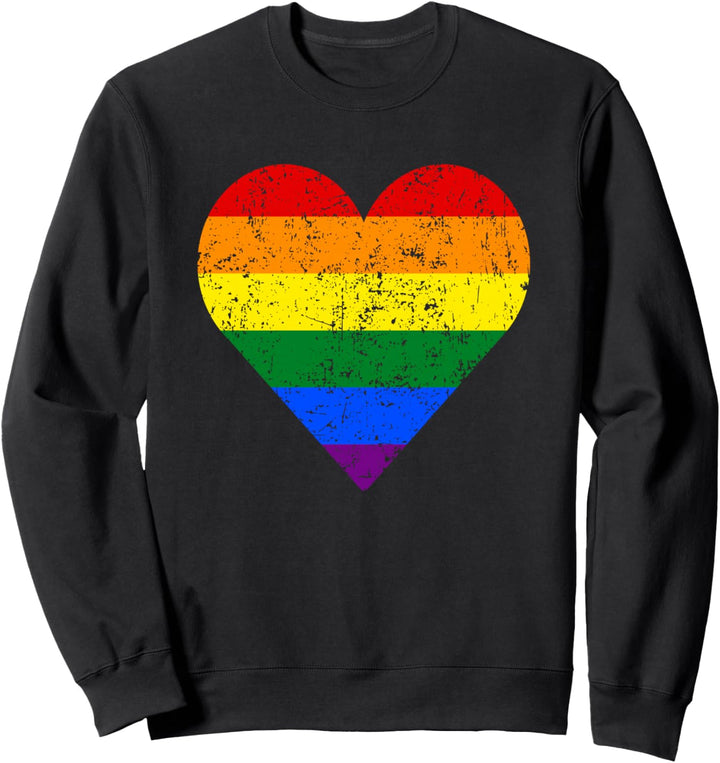 LGBT Schwulen Lesben Stolz Monat Vintage Flagge Sweatshirt