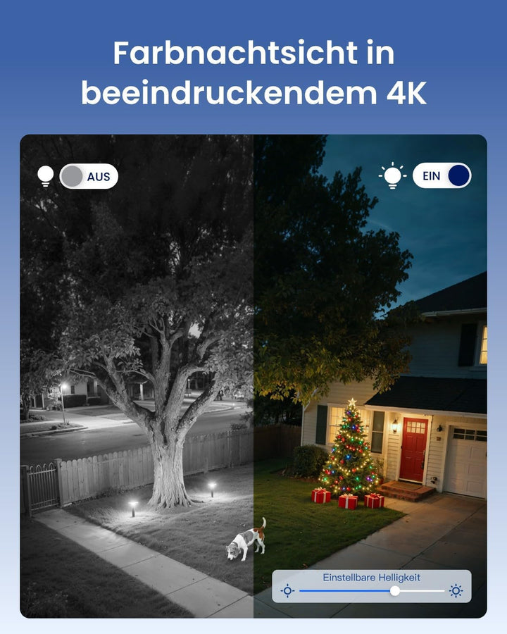 Reolink 4K 8MP PTZ Überwachungskamera Aussen mit Dual-Objektiv, 2,4/5GHz WLAN, Auto-Tracking, Smarte