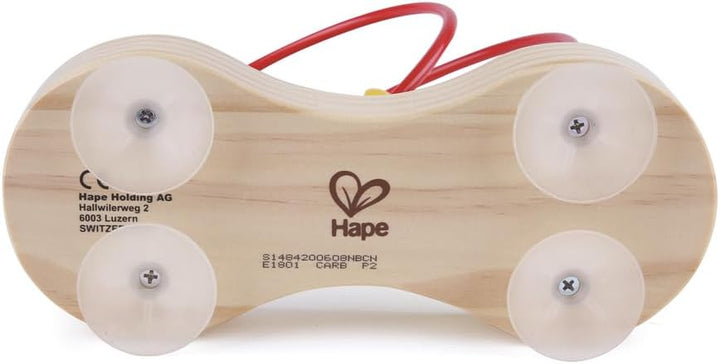 Hape Double Bubble Holzperlen-Labyrinth | Preisgekröntes pädagogisches Draht-Achterbahn-Sortier-Puzz