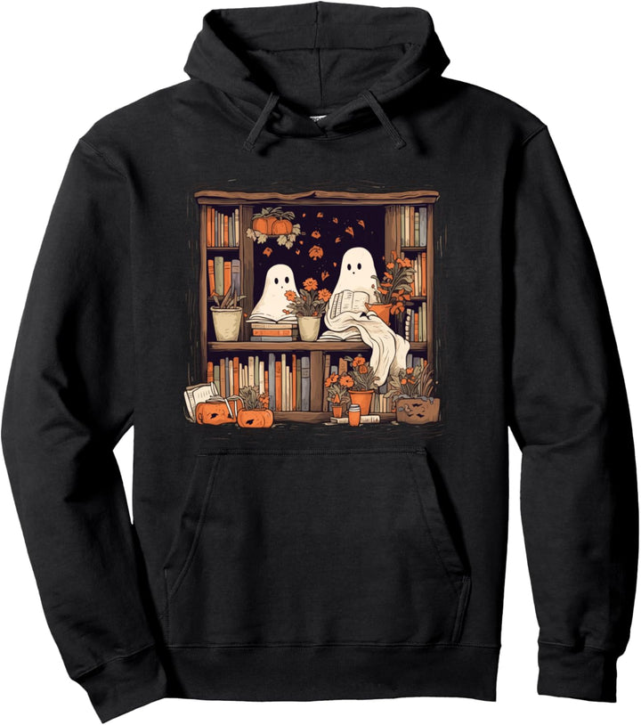 Geister Lesen Bücher in einer Bibliothek Pullover Hoodie