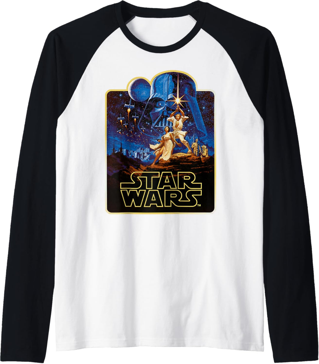 Star Wars A New Hope Movie Poster Raglan