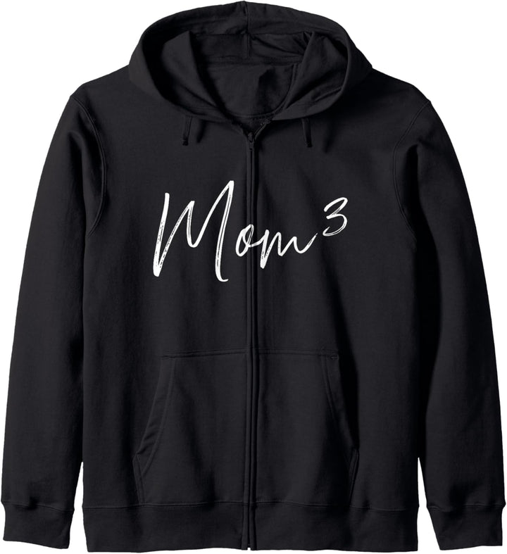 Dreifache Mama hoch 3 Kapuzenjacke
