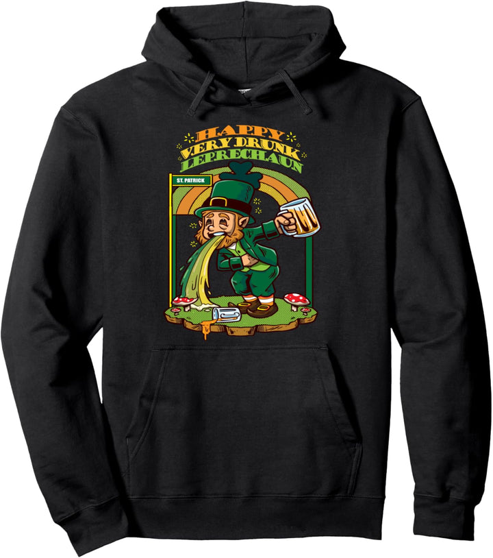 St. Patrick's Day Retro Trinkkobold Geschenk Pullover Hoodie