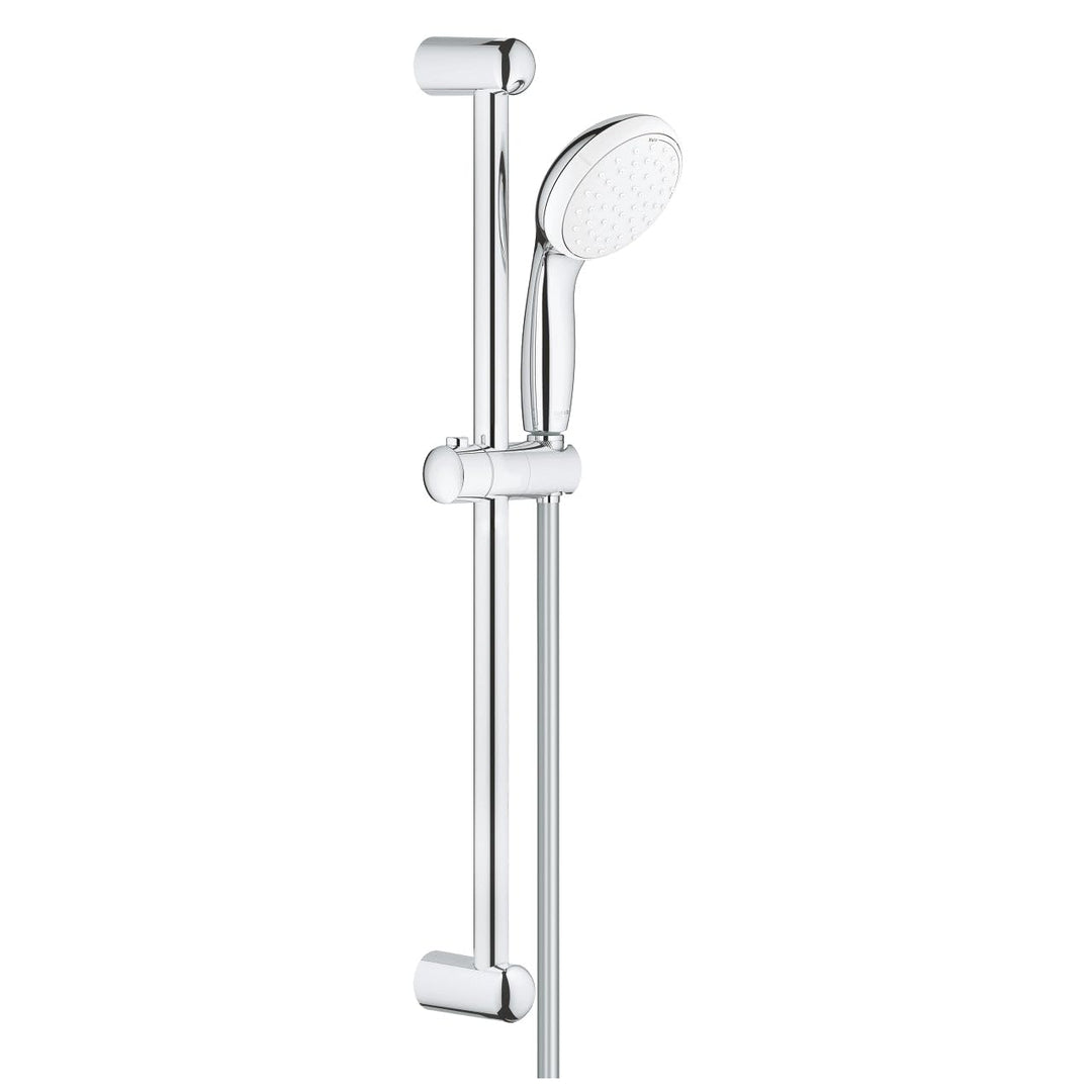Grohe 2759810E Tempesta 100 Brausestangenset 2 Strahlarten, Chrom Zeitgenössisch 2 Strahlarten Mit W