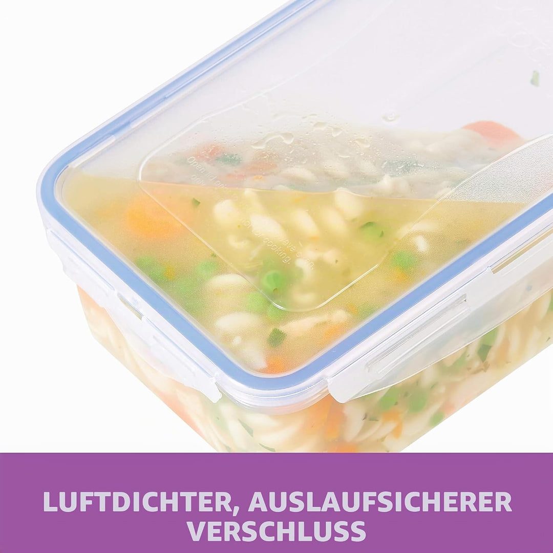 LOCK & LOCK Easy Essentials Frischhaltedosen-Set, 6-teilig, transparent 6 Count (350 ml), 6 Count (3