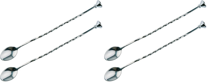 Barlöffel, hochwertige Barlöffel, lebensmittelecht, gedrehter Stiel inklusive Stössel, 27 cm lang, E