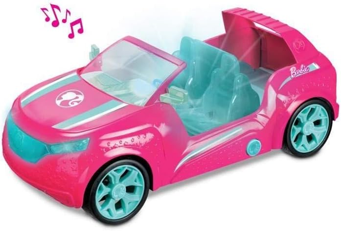 Mondo Motors 63647 Barbie Cruiser, ferngesteuertes Auto für Kinder mit Platz für 4 Puppen, 45 x 21 x