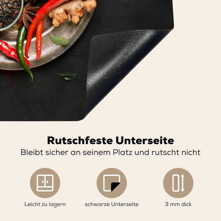 KitchenYeah© Herdabdeckplatte Einteilig Küche Ceranfeld Abdeckplatte Cerankochfeld Abdeckung Indukti