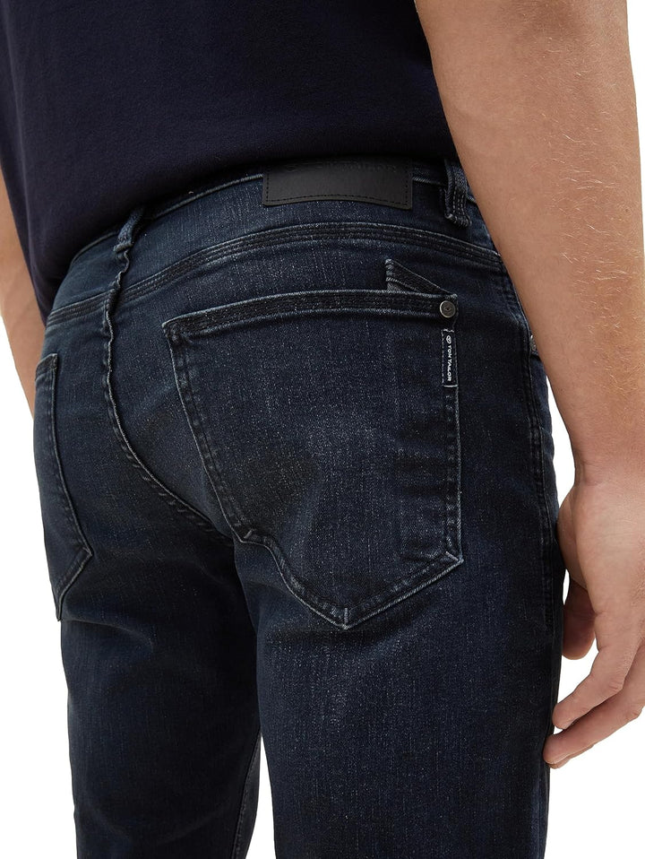 TOM TAILOR Herren Josh Regular Slim Jeans mit Stretch 31W / 34L 10170-blue Black Denim, 31W / 34L 10