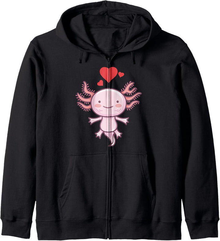 Niedliche Axolotl Lover Eidechse oder Salamander Haustier Be Kapuzenjacke
