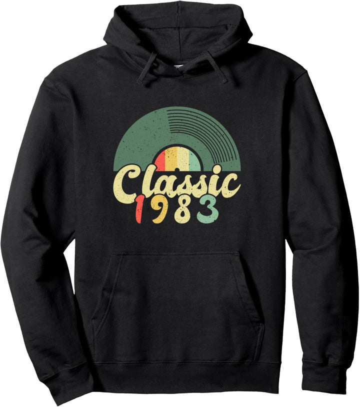 40. Geburtstag Design Classic 1983 Schallplatte Vinyl Pullover Hoodie