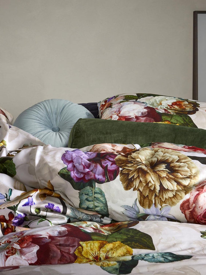 ESSENZA Bettwäsche Fleur Ecru 135x200 + 1x 80x80 cm, Ecru 135x200 + 1x 80x80 cm