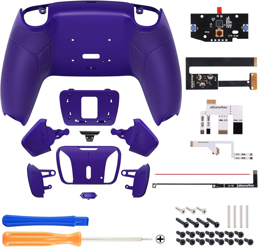 eXtremeRate Programmierbar RISE4 Remap Kit für ps5 Controller BDM-010/020,Remap Board&amp;Rückplate Gehä