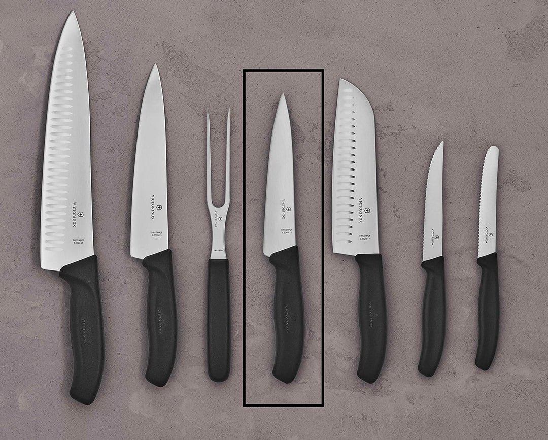 Victorinox, Swiss Classic, Profi Tranchiermesser, Extra Scharfe Klinge, gerader Schliff, 15 cm, Robu