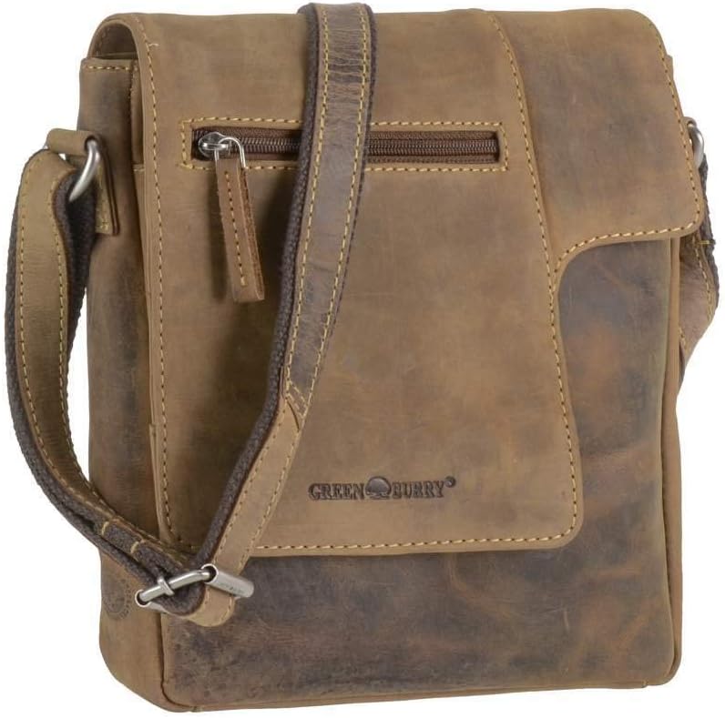 Greenburry Vintage Umhängetasche Leder 22 cm
