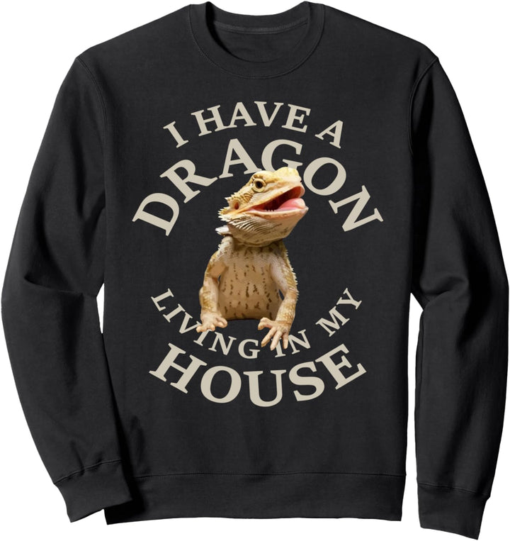 Bärtiger Drache Bartagame Reptilien Haustier Echsen Sweatshirt