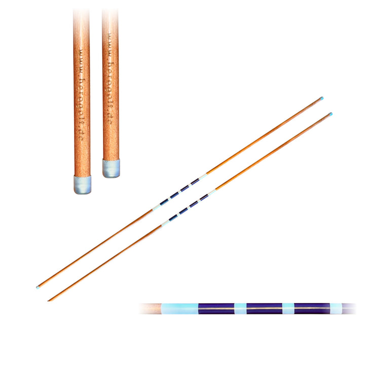 Hero Alignment Stick aus Holz - Der Moderne Ausrichtungstab das Training im Golf standard blau / wei