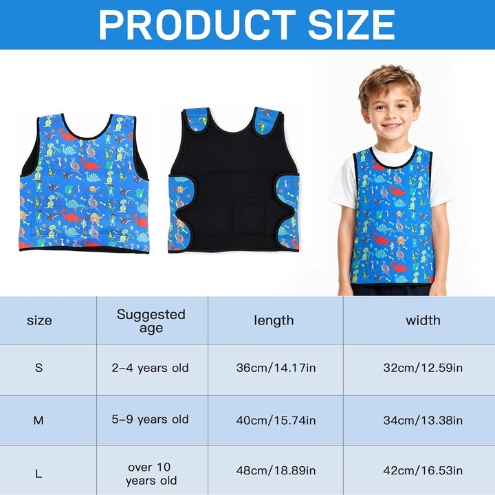 MeYuxg Gewichtsweste Kinder &amp; Kompressionsweste,Weighted Vest ADHS Autismus Hilfsmittel,Sensorik Kle