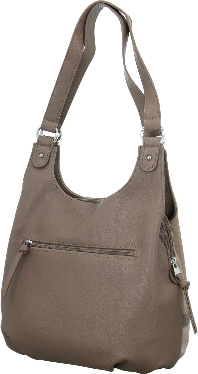 TOM TAILOR bags Juna Damen Shopper Umhängetasche Reissverschluss Klein 31 x 14 x 29 Rose, 31 x 14 x