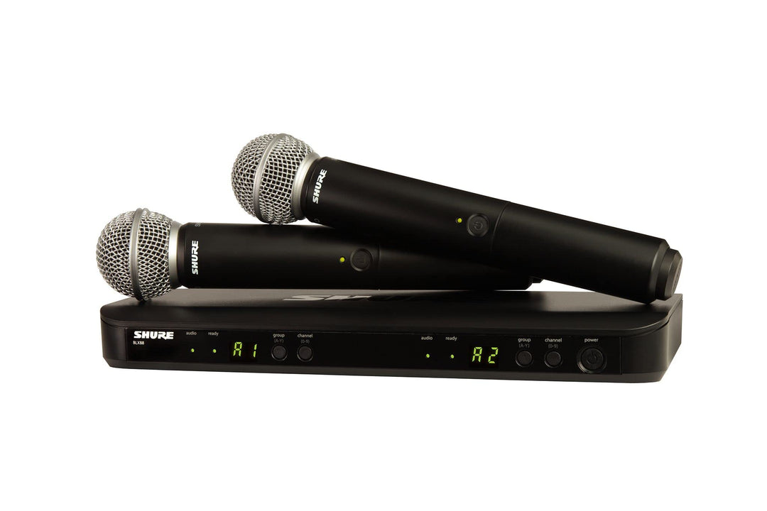 Shure BLX288/SM58 UHF Wireless Mikrofonsystem - Perfekt für Kirche, Karaoke, Gesang - 14-Stunden Akk