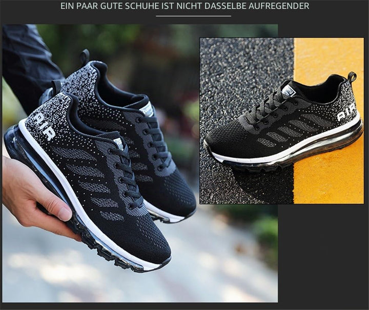 frysen Herren Damen Sportschuhe Laufschuhe mit Luftpolster Turnschuhe Profilsohle Sneakers Leichte S