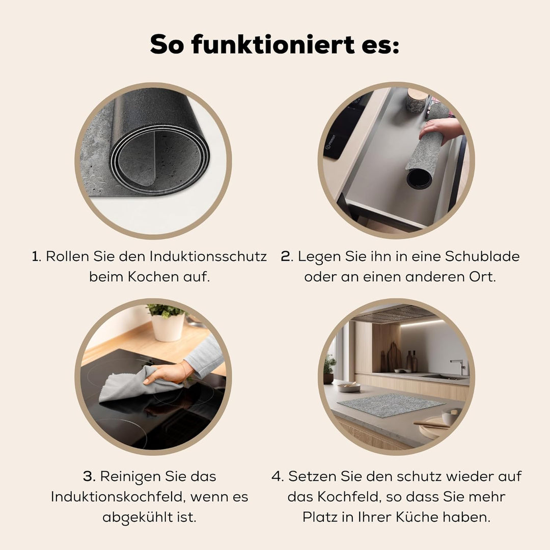 KitchenYeah© Herdabdeckplatte Einteilig Herdabdeckung Abdeckplatte für Ceranfeld Abdeckung Induktion