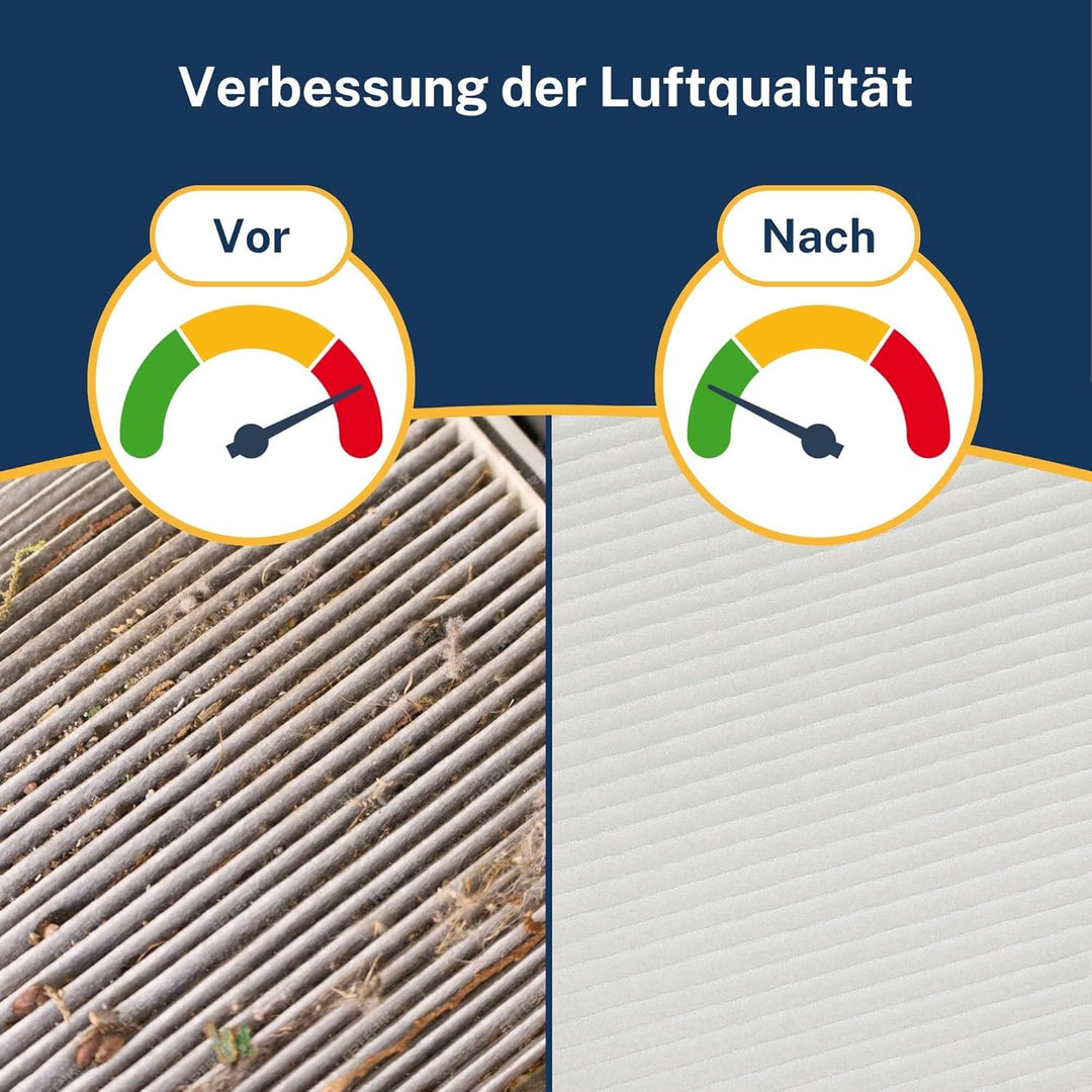 Tops Aktivkohlefilter für Zehnder ComfoAir Q 350/450/600 | Kohlefilter gegen schlechten Geruch | Com