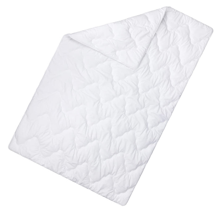 Moon-Luxury Ganzjahresdecke Bettdecke Steppbett Bezug aus 100% Baumwolle Satin 95° Kochfest (140 x 2
