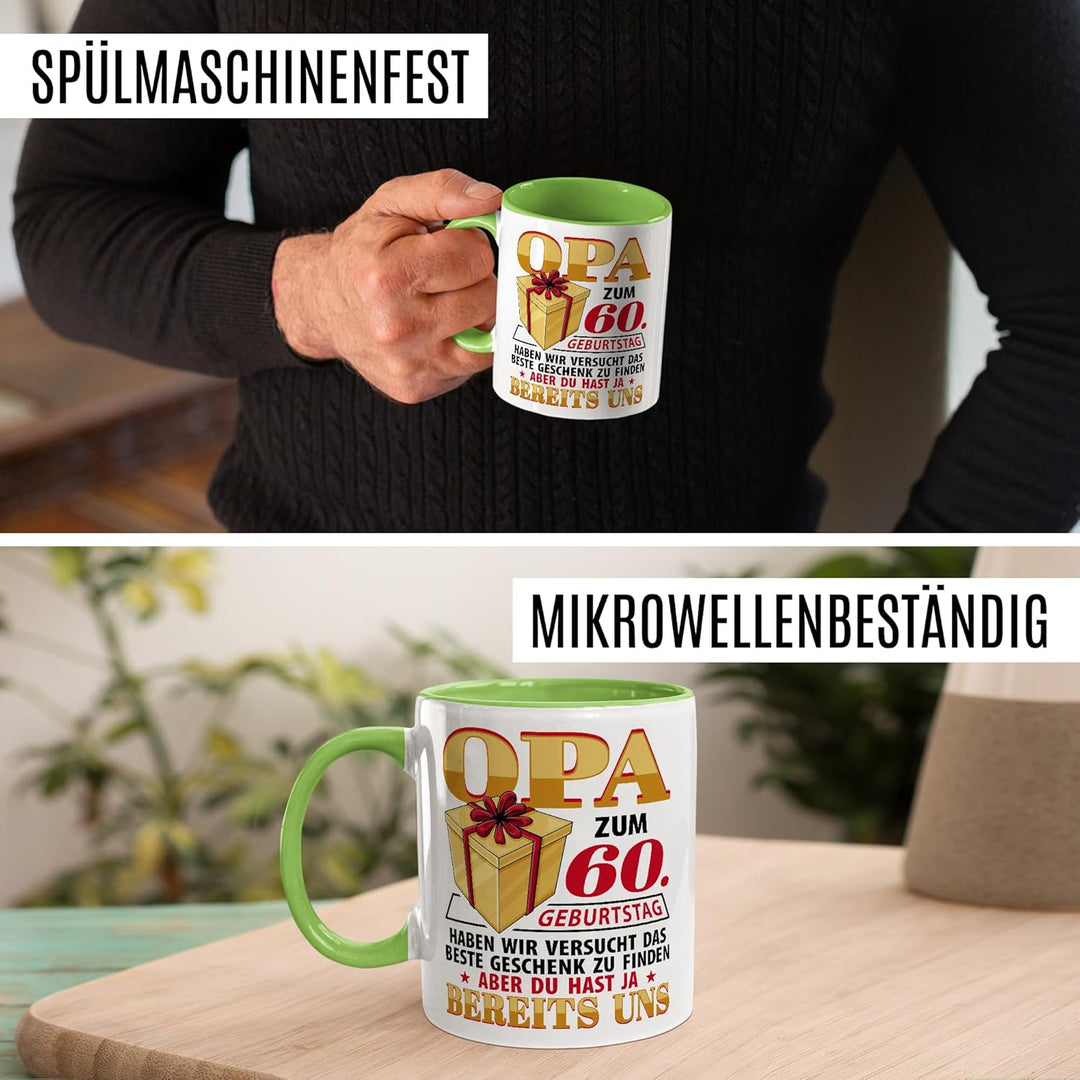 Tasse Grossvater Geschenk Opa zum 60. Geburtstag haben wir versucht das beste Geschenk zu finden, ab