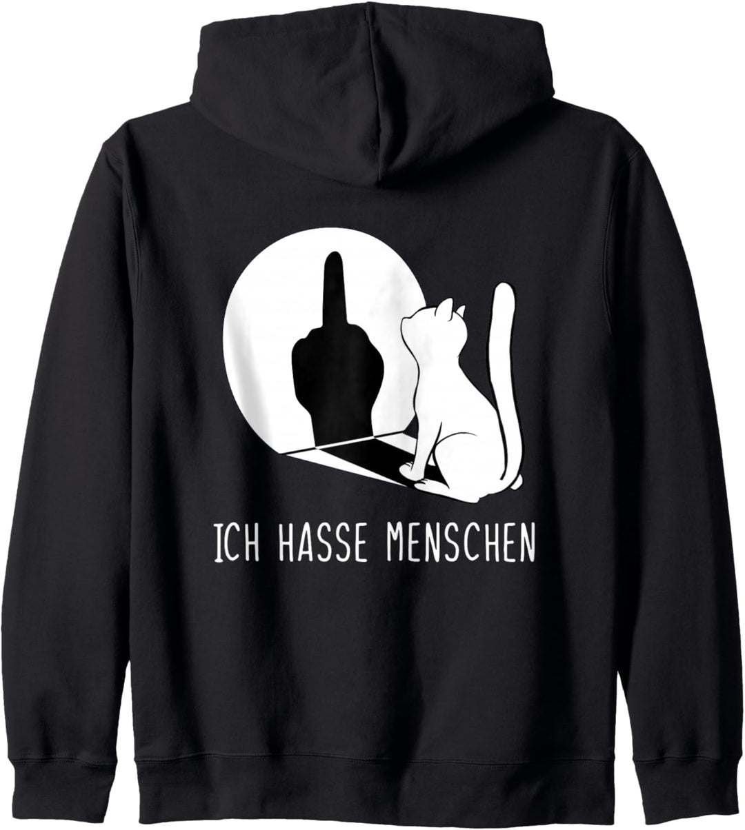 Katzenpulli I Hate People Katze Ich Hasse Menschen Kapuzenjacke