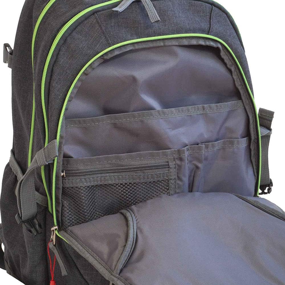 Schulrucksack Travelite Basics ab der 4. Klasse für Mädchen und Jungs (Anthrazit-Neontürkis)
