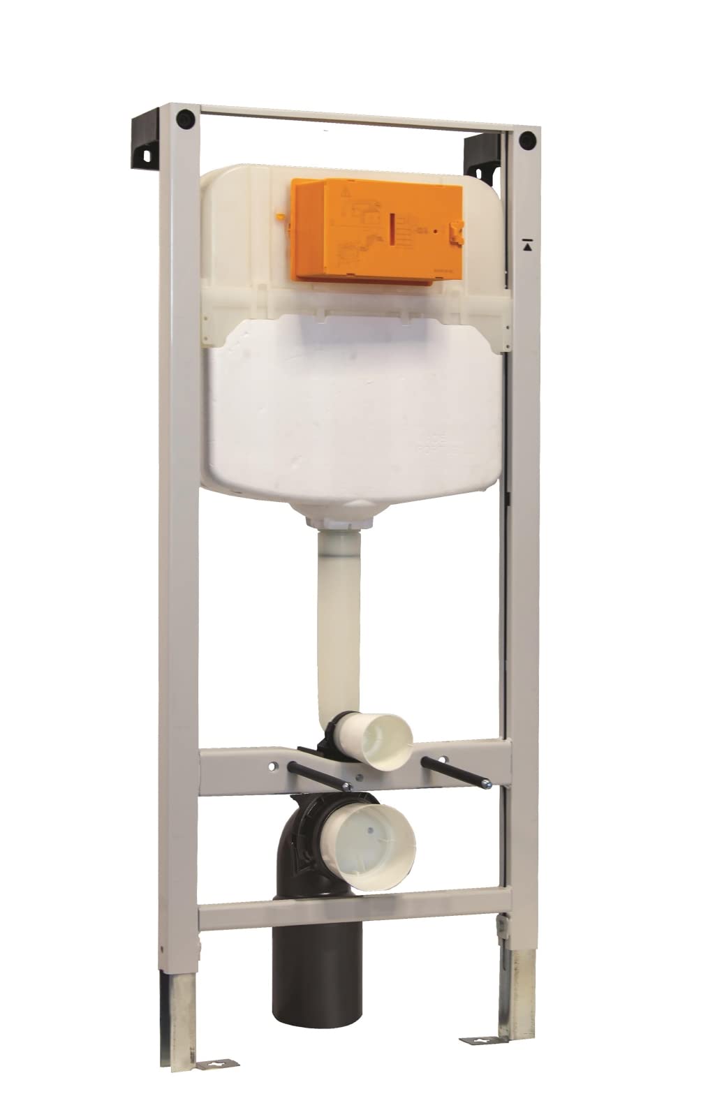 Vorwandelement für Wand-WC mit Spülkasten , 2-Mengen-Spülung , verzinkt, Vorwandelement