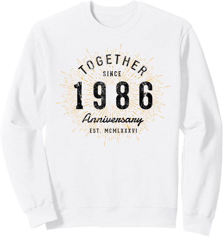 Zusammen seit 1986 Jahrestag Sweatshirt