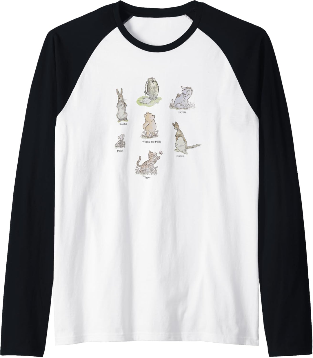 Disney Winnie The Pooh Classic Group Shot Raglan