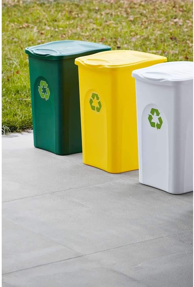 Stefanplast Begreen Mülleimer, 50 l, Gelb, Gelb