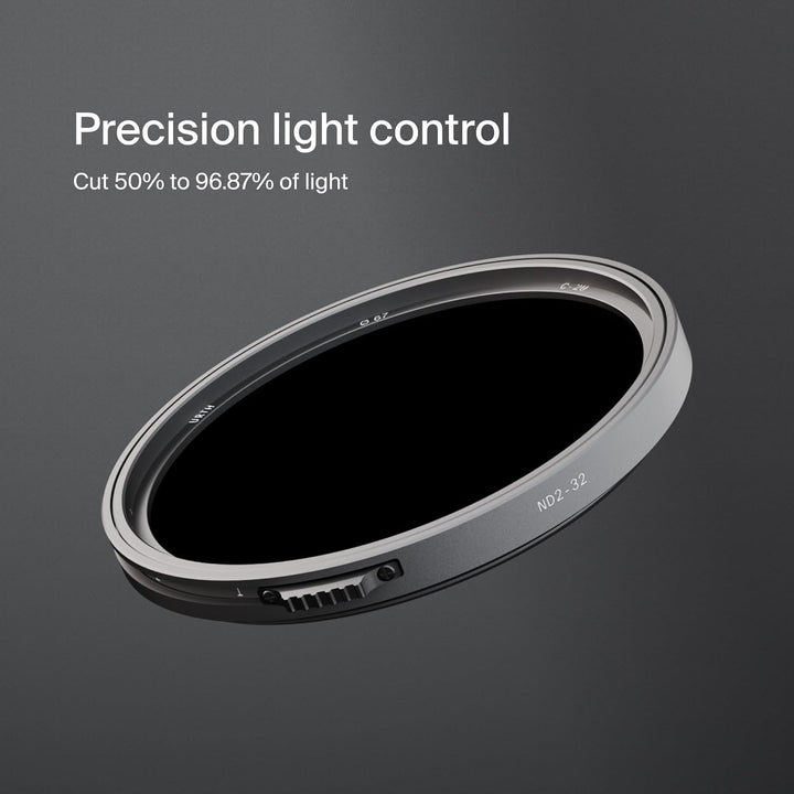 Urth 72mm ND2-32 Variabler ND-Filter (Pro) - Professioneller 1–5 Blendenstufenbereich, ultradünner,
